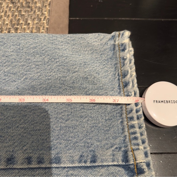 Agolde Pinch Waste Blue Straight Jeans Vintage-Inspired High-Rise Size 23 - Picture 11 of 11